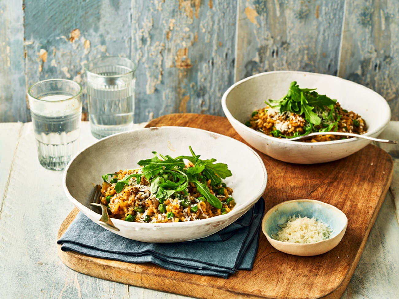 Pea and Mint Risotto Living North